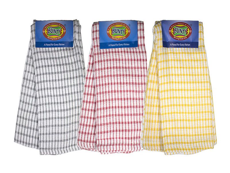 Bunty's Dish Cloth - Jumbo Checks - 060x90cms - (6 Piece) - 231GSM