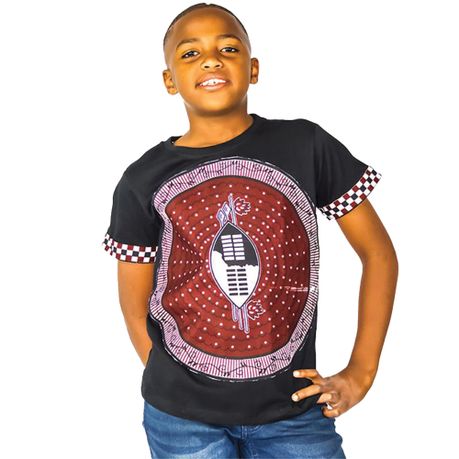 Kids Heritage Black Swati T-Shirt