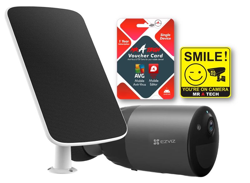 Camera &amp; Solar Panel Kit no longer need to manually recharge - BC1C Camera.