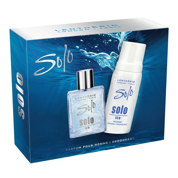 Lentheric Solo Ice Parfum Pour Homme 50ml &amp; Deodorant Spray 150ml