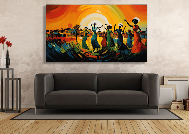 Canvas Wall Art - Rural Rhythms Abstract - IM1213