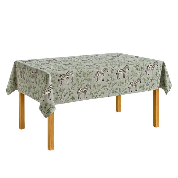 Zebra Grove Tablecloth | Easy Care | 150x250cm | Stain Resistant | African