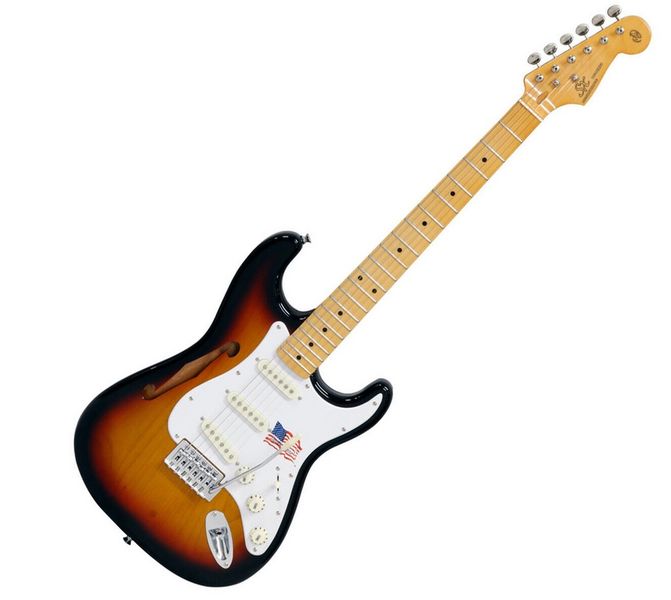 SX SST Alder Series Semi-Hollowbody Electric Guitar