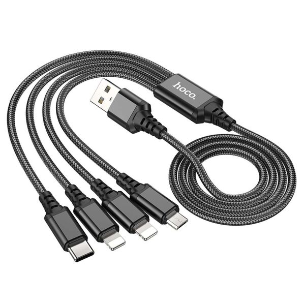 Super Fast Charging Cable | Type-C, Dual Lightning &amp; Micro-USB | 1 Meter