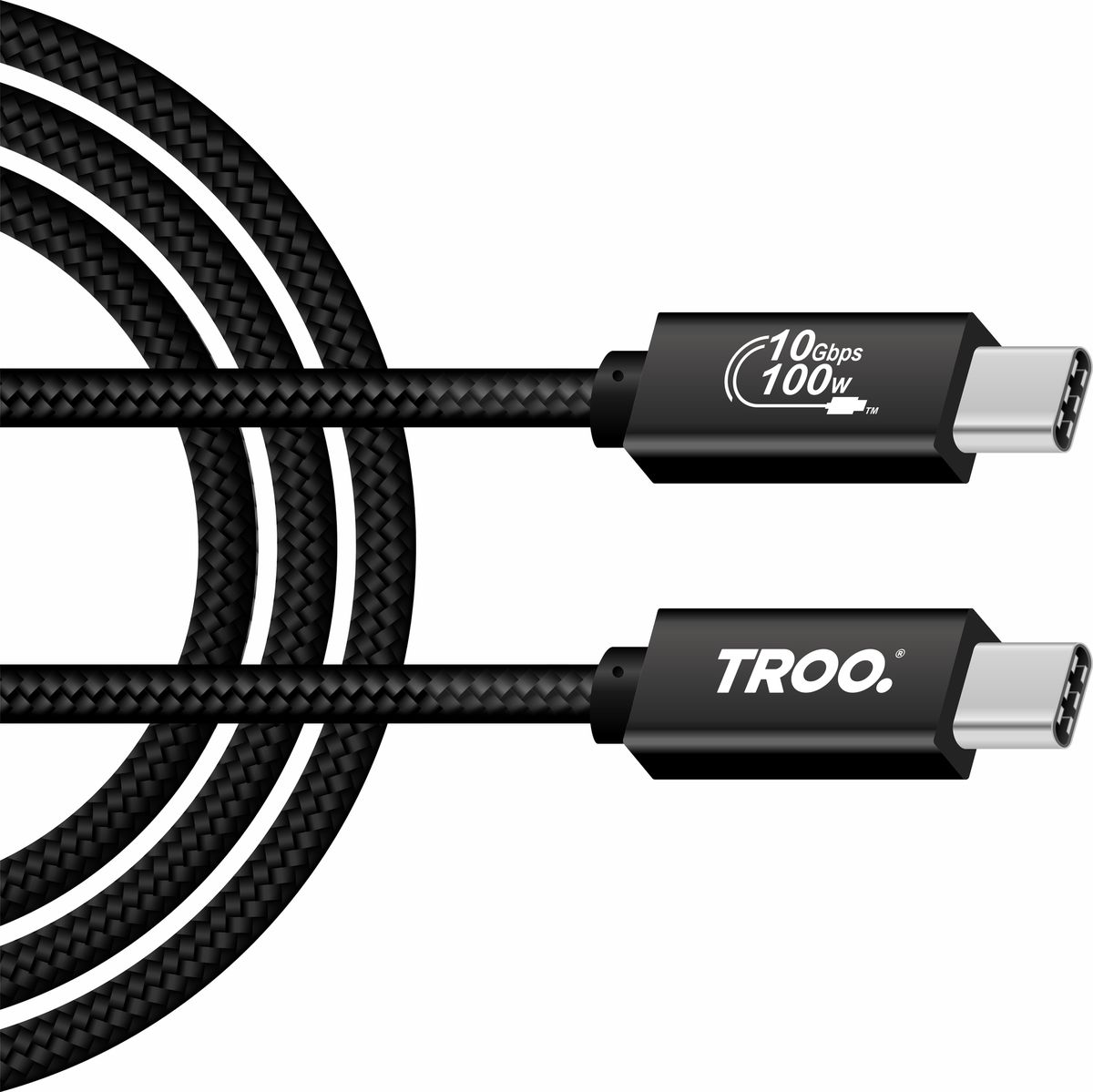 ESTONE 100W Right Angle USBC To USBC Cable With LED Display 1 Pack 6.6ft, Type C To Type C Cable, USB C Charger Cable Fast Charging Compatible With MacBook Air/Pro, IPad Pro