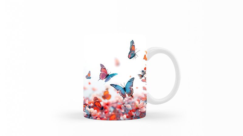 Designer Art Coffee Mug -040-Butterfly