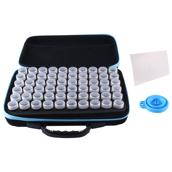 60 Slots Seed Storage, with Zipper Bag and Label (Seeds Not Included)