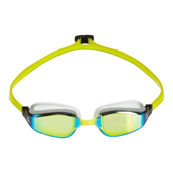 Aquasphere Fastlane - Yellow Titanium Mirrored Lens - Yellow Swim Goggles