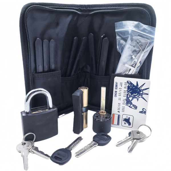 31 Piece Lock Pick Tool Set Premium Locksmith Tool Set with Storage Bag