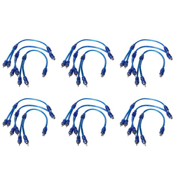 3 Pcs Audio Para 1 Rca Hembra A 2 Rca Macho Adaptador De Cable