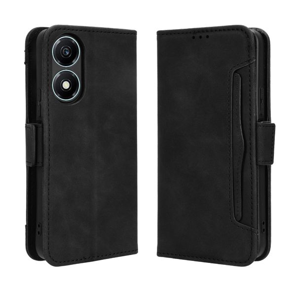 Multi Card Groove Leather Cover Compatible with Honor Magic 4 Lite 5G