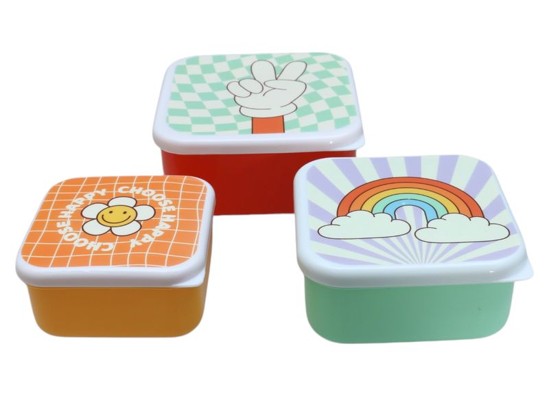 Storage Box 3 Piece Set - Assorted Colours