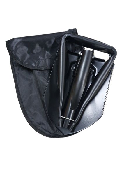 Folding Camping Shovel - Multifunctional Shade &amp; Pickaxe &amp; Carry Bag Large