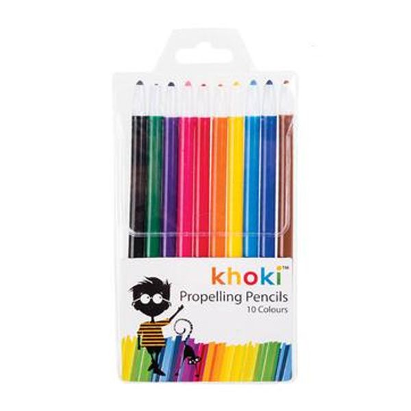 Art And Craft Pencil Crayons Retractable - 10 Piece