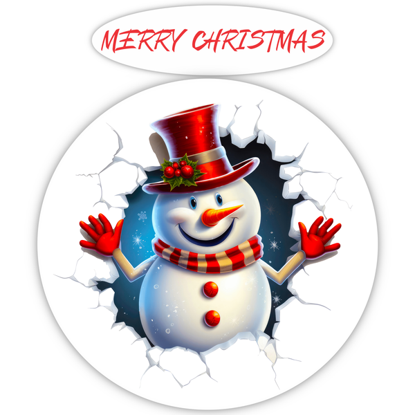 TrendSpire Big Snowman Christmas Stickers