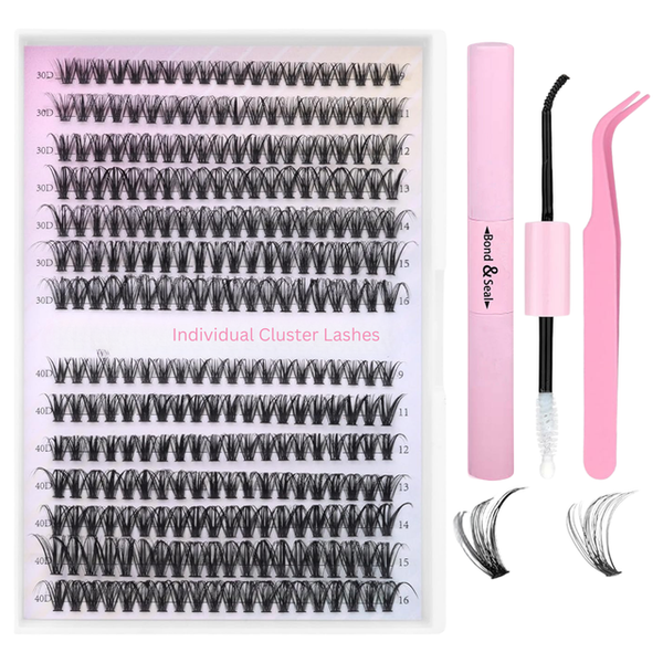 280 Pcs 30D and 40D Lash Extension Kit DIY, with Bond and Seal and Tweezer