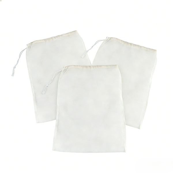 3 Pack 30x20cm Super-Large Ultra-Fine Reusable Nylon Mesh Filter Bags