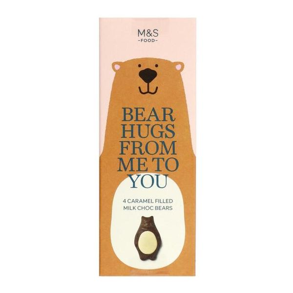 M&amp;S Caramel Chocolate Bear Hugs from Me to You 50g