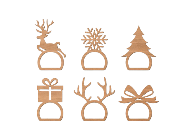 Napkin Rings - Christmas