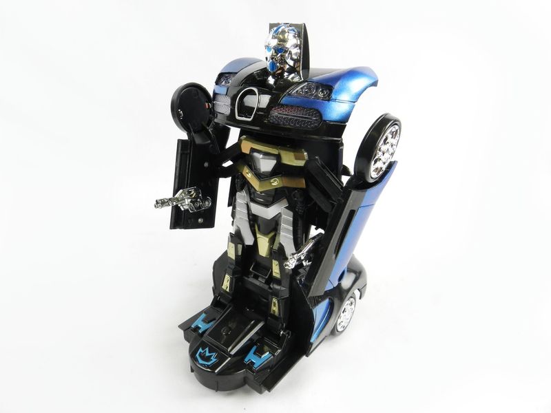 Toy Race Car 2in1 Transform into Robot 360 Rotate with Cool Light &amp; Sound