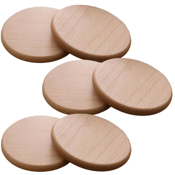 Home Bar Rustic Bamboo Coasters Set of 6