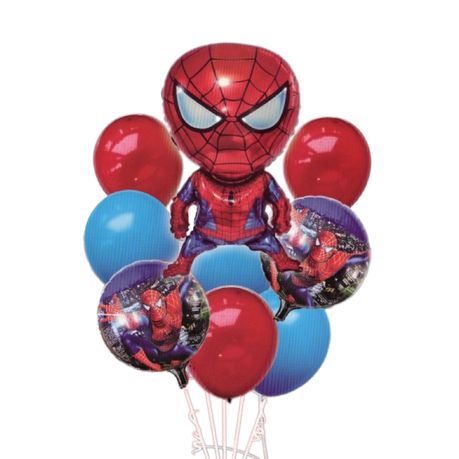 Ballon aluminium Spider-man - lot de 6 ballons - anniversaire
