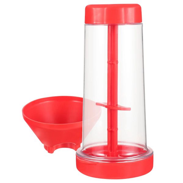 Rotating Handheld Flour Sieve with Lid, Flour Filter Semi-automatic Sieve