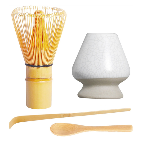 Matcha Set Handmade Bamboo Whisk(Chasen) And Traditional Tea Scoop