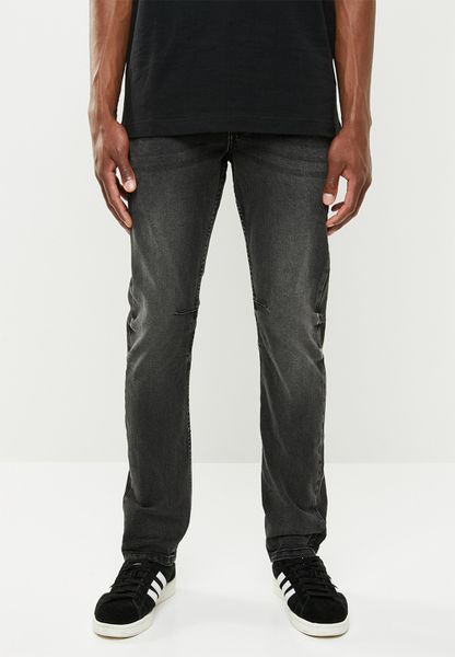 Men's Cotton On Tapered Leg Jeans - Worker Black
