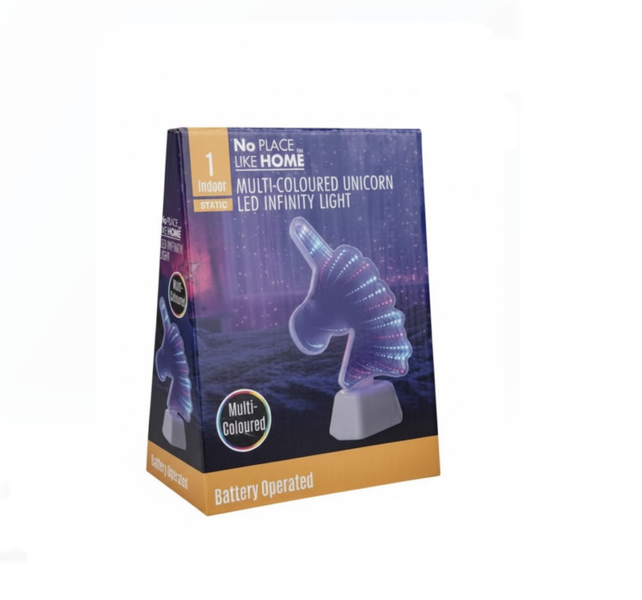 No Place Like Home - Battery Operated Orn Infinity Unicorn Light