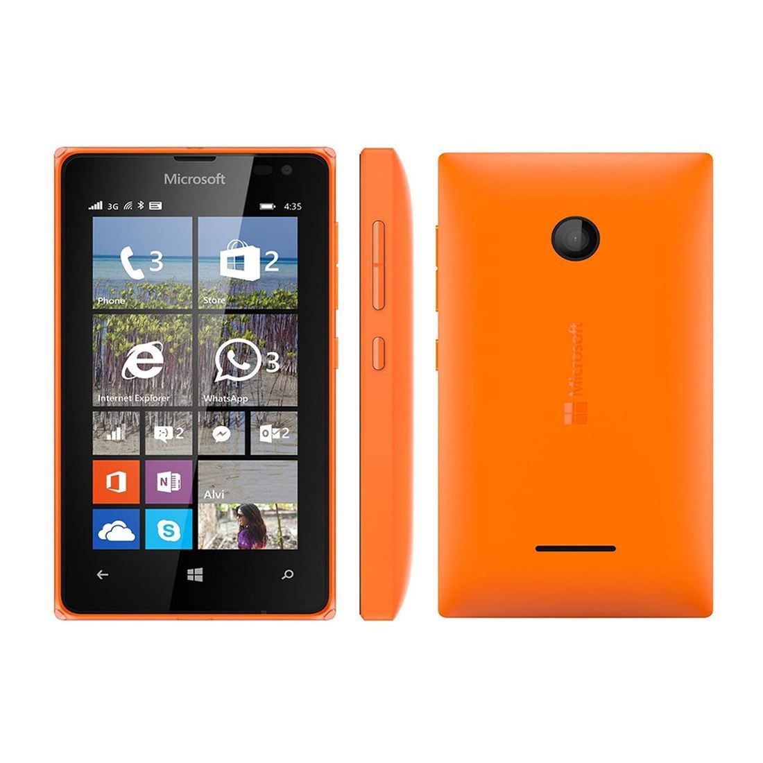 Microsoft Lumia 435 Refurbished 2G Feature Phone Single Sim - Orange