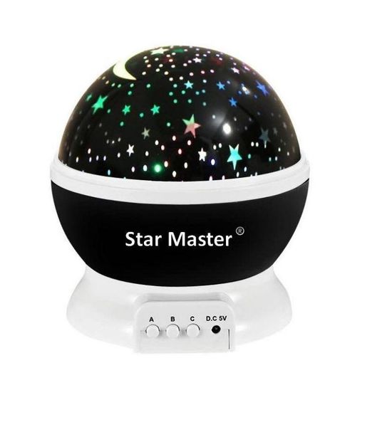 Star Master Night Decor Light - Black