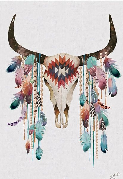 Summer Thornton - Tribal Skull Poster
