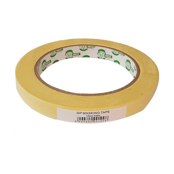 Avast Masking Tape General Purpose 12mmx40m (2Pack)