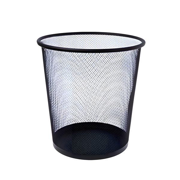 Large Quality Multipurpose Black Round Mesh Paper/Trash Bin