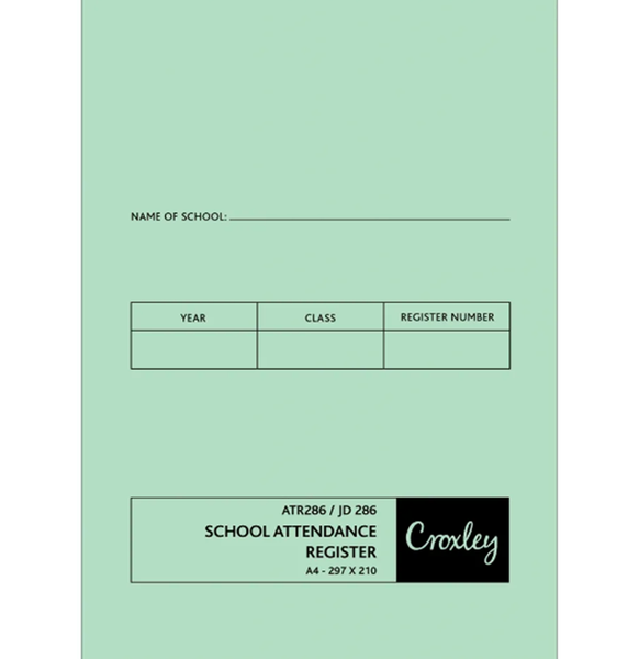 Croxley School Attendance Register JD286 x 3
