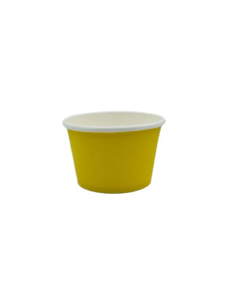 Ice Cream Tub 250ml - Yellow - Pack Of 50