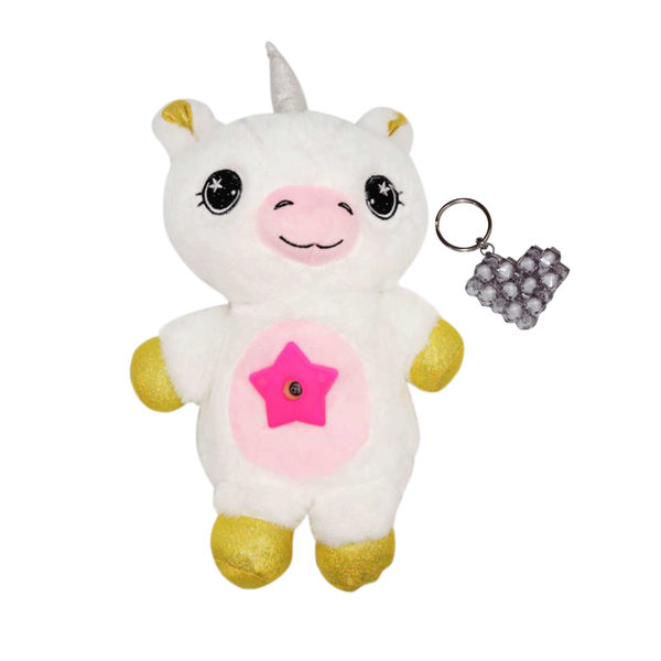 Night light-starry Sky Projector in the Shape of a Soft Toy &amp; Keyholder