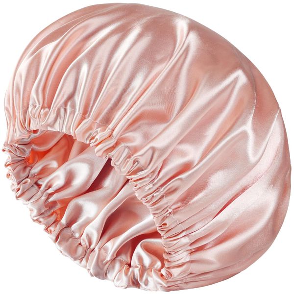 Satin Bonnet, Double Layer Silk Bonnet for Sleeping Women, Natural Curly