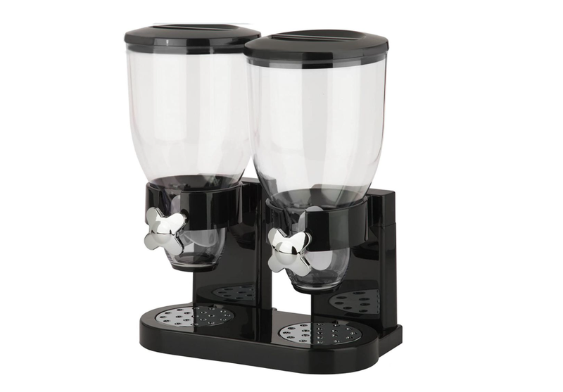 1000gms Double Barrel Cereal Dispenser with Portion Control - Maroon