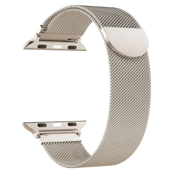 Milanese Apple Watch Strap With Magnetic Clasp - Starlight