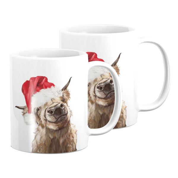 Pappa Joe - Mug Set - Christmas Highland Cow