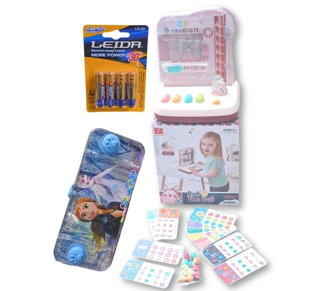 Roll The Ball Puzzle Enlightenment With Water Game &amp; 4 Pack Batteries