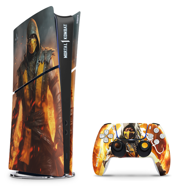 Decal Skin Compatible with PS5 Slim Digital - Mortal Kombat 1 (Decal Only)