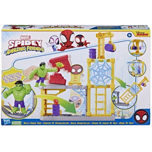 Marvel Spidey And Friends - Hulk Smash Yard Playset