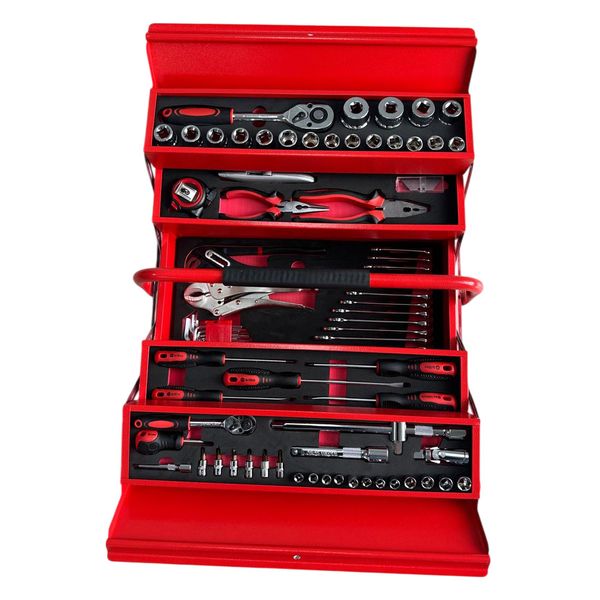 Cantilever 96 Piece Professional-Grade Tool Set - Red