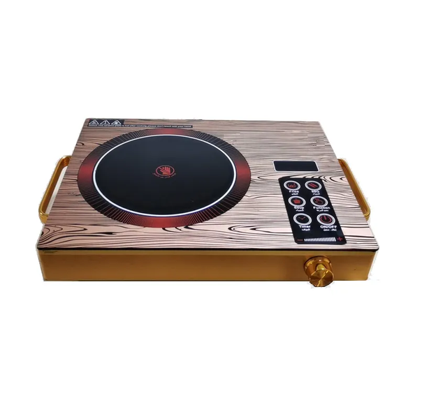 Golden Color Infrared Smart Cooker With Aluminum Body And Handle knob