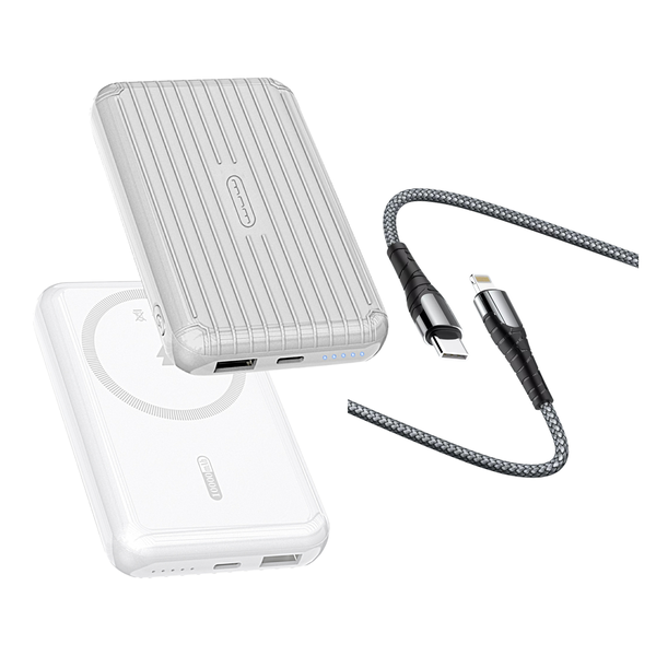 Wuw - Power Bank - Magsafe + Type C to Lightning - Cable - Combo