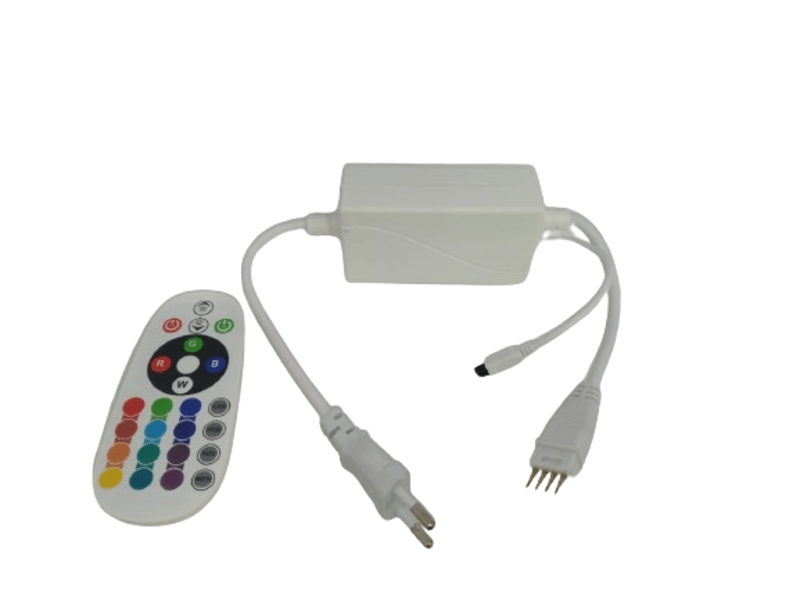 Power Supply And Remote Controller For 220V RGB LED Strip Light.
