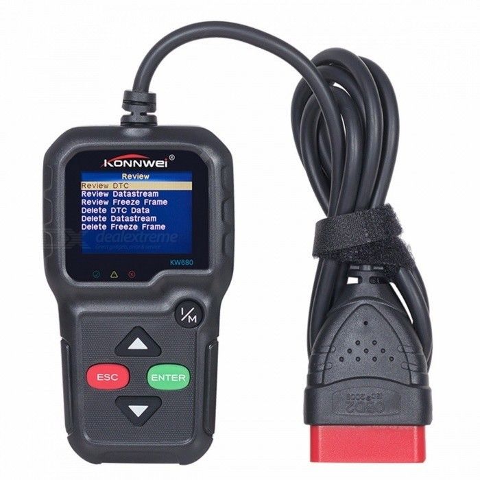 KW680 Diagnostic Scan Tool Car Code Reader CAN OBDII OBD2 EOBD Fault Scanner 